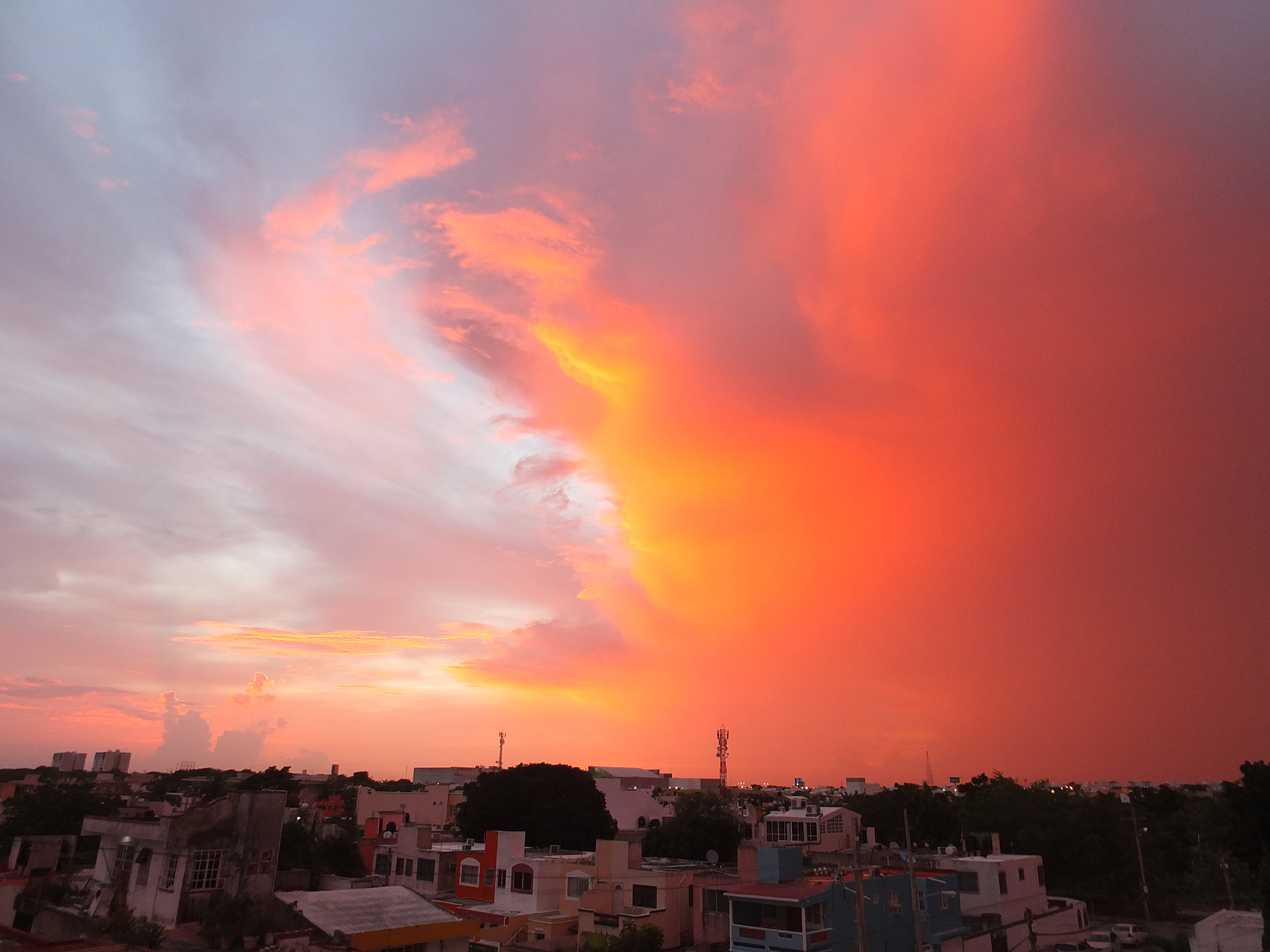 Закат в Канкуне